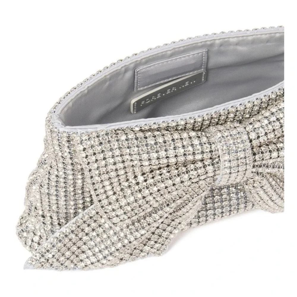 Glamorous EVER NEW Jolene Jewel Bow Clutch - Picture 3 of 9